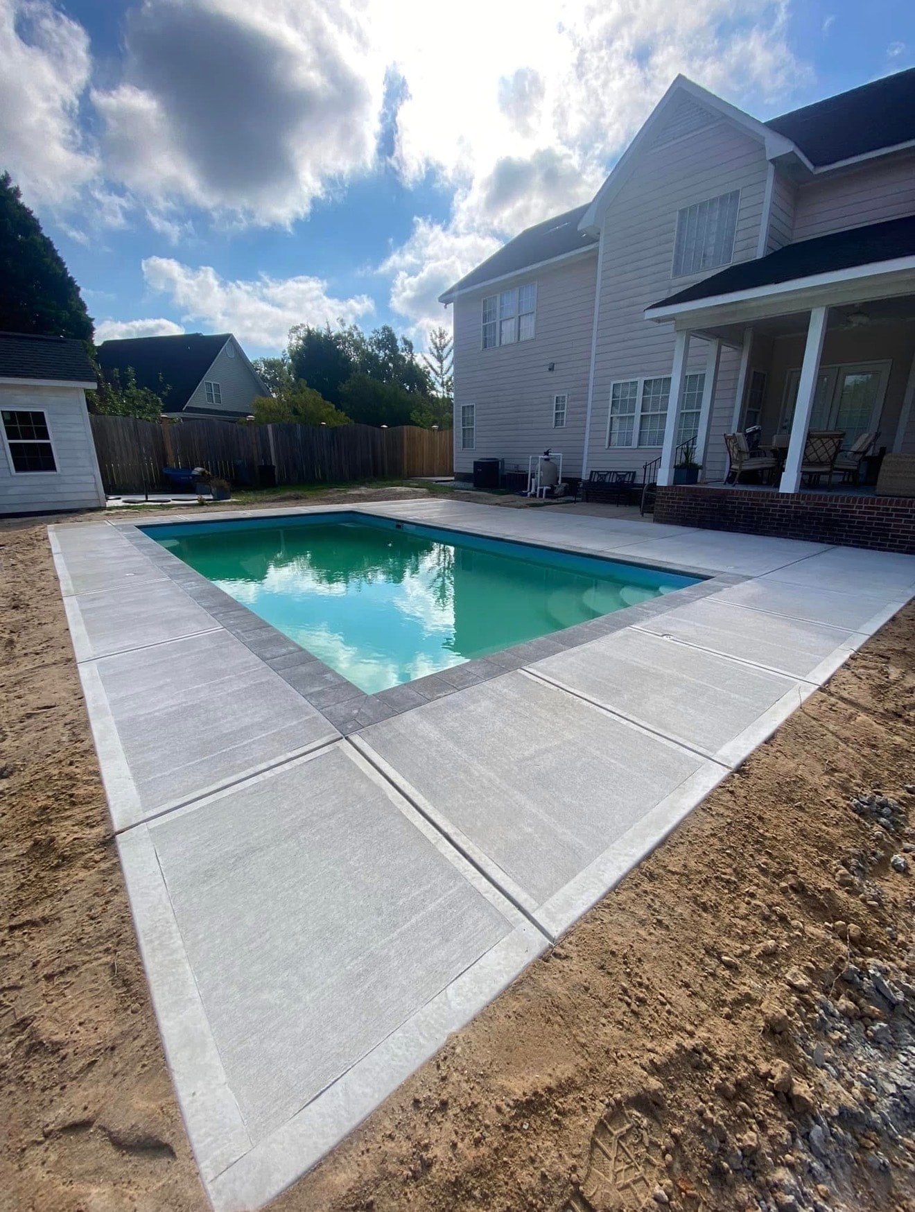 Concrete driveway project